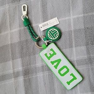 Tory Sport Love Keychain, Green